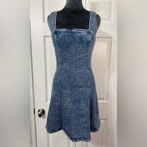 VTG Y2K Abercrombie & Fitch Blue Denim Mini Dress